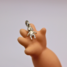 Load image into Gallery viewer, Sterling Silver Kewp with Diamond Eyes Charm